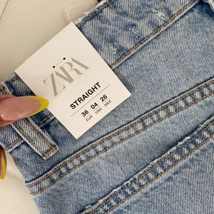 🍋🌻HP🌻🍋 𝗡𝗪𝗧 𝗭𝗮𝗿𝗮 • Hi-Rise Straight Leg Jeans